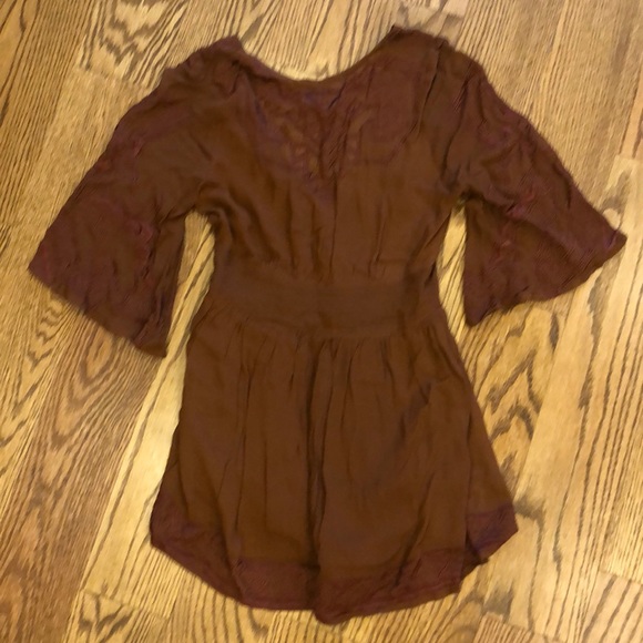 Rust colored, lightly worn romper - Picture 2 of 4